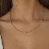 9ct Yellow Gold Hollow Figaro Belcher Chain