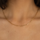 9ct Yellow Gold Solid Gold Paperclip Chain