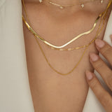 9ct Yellow Gold Diamond Shape CZ Necklace