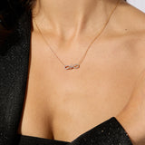 9ct Yellow Gold Infinity Necklace