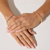 9ct Yellow Gold POW Hollow Bracelet