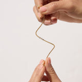 14ct Yellow Gold Natural Diamond Flexi Bangle