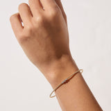 14ct Yellow Gold Natural Diamond Flexi Bangle