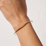 14ct Yellow Gold Natural Diamond Flexi Bangle