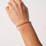 9ct Yellow Gold Bike Lock Link Bangle