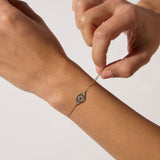 9ct Yellow Gold Evil Eye Bracelet