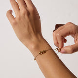 9ct Yellow Gold Interlocking Oval Links Bracelet