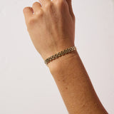 9ct Yellow Gold Panther Link Bracelet