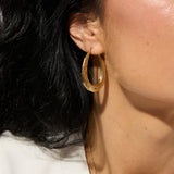 9ct Yellow Gold Creole Earrings