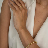 9ct Yellow Gold Twisted CZ Heart Ring