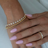 9ct Yellow Gold Beaded Bracelet