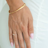 9ct Yellow Gold Gentle Twist Bangle