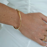 9ct Yellow Gold Gentle Twist Bangle
