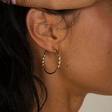 9ct Yellow Gold Hoop Earrings