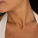 9ct Yellow Gold Rolo and Bead Chain