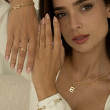18ct Yellow Gold Plain Twisted Eternity Ring