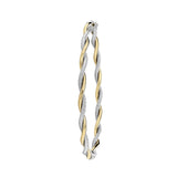 9ct Yellow and White Gold Hinged Bangle