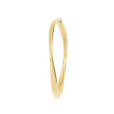 9ct Yellow Gold Gentle Twist Bangle