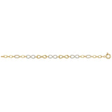 9ct Yellow Gold CZ Infinity Bracelet