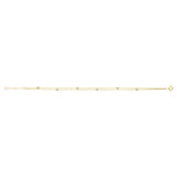 9ct Yellow Gold CZ Double Chain Bracelet