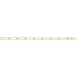 9ct Yellow Gold Paperclip Bracelet