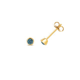 9ct Yellow Gold 0.30ct Alexandrite Stud Earrings