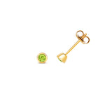 9ct Yellow Gold 0.26ct Peridot Stud Earrings