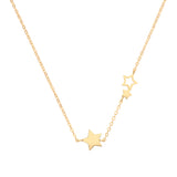 9ct Yellow Gold Trail of Stars Necklace