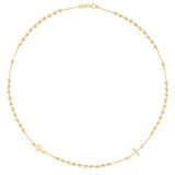 9ct Yellow Gold 16" Rosary Necklace