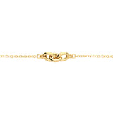 9ct Yellow Gold Triple Interlocking Circle Bracelet