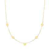 9ct Yellow Gold Disc Necklace