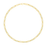 9ct Yellow Gold Paperclip Necklace