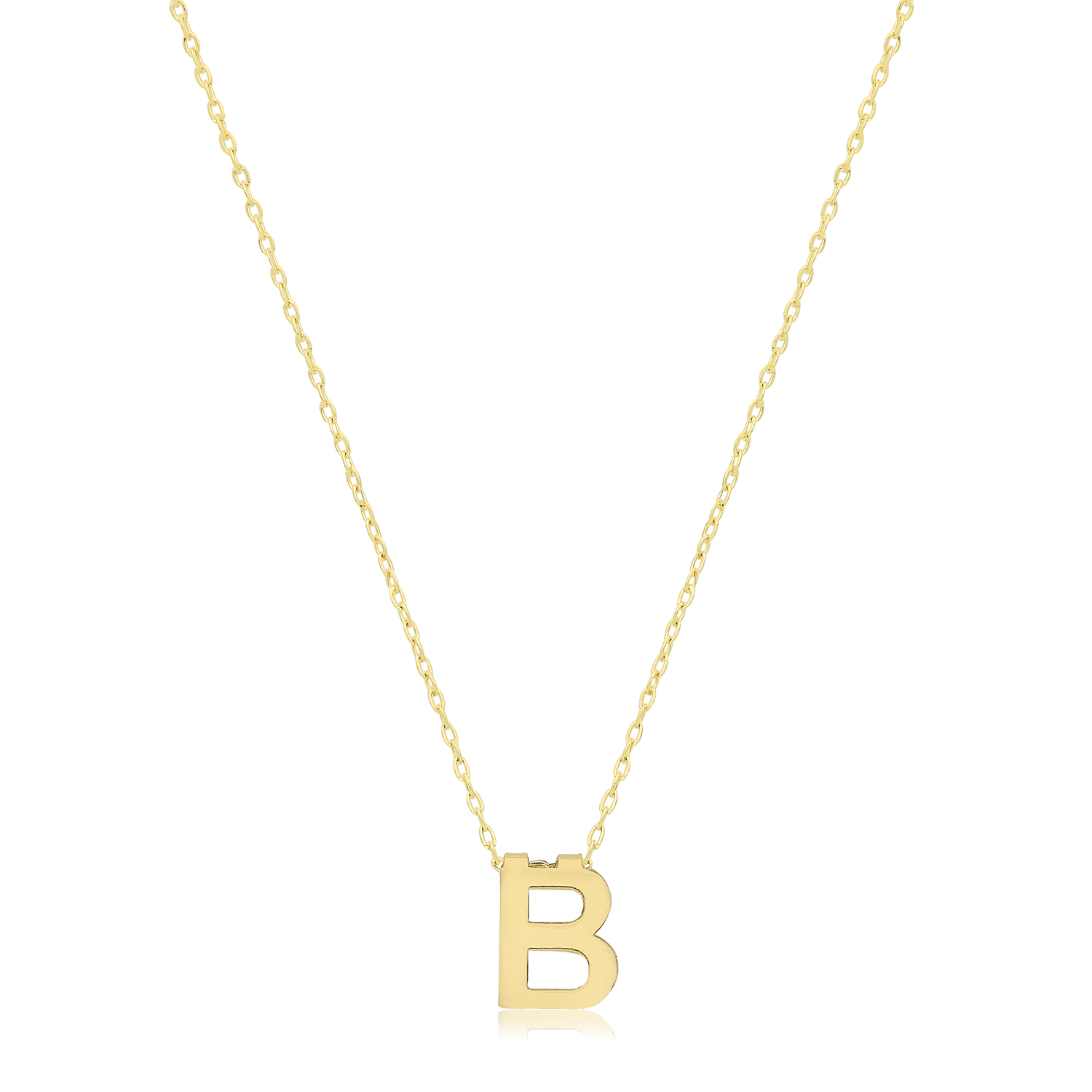 9ct Yellow Gold Initial Necklace