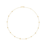9ct Yellow Gold 17" Beaded Necklace