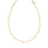 9ct Yellow Gold Hollow Linked Necklace