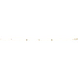 9ct Yellow Gold Hanging CZ Droplets Bracelet