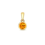 9ct Yellow Gold 0.23ct Citrine Pendant