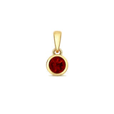 9ct Yellow Gold 0.33ct Garnet Pendant
