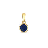 9ct Yellow Gold 0.34ct Sapphire Pendant