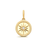 9ct Yellow Gold Northern Star CZ Pendant