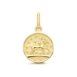9ct Yellow Gold Sagittarius Zodiac Coin Pendant