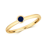 9ct Yellow Gold 0.16ct Sapphire Ring